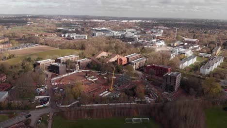 University-Of-Warwick-Construction-Site-Halls-Of-Residence-Aerial-View-Buildings-UK