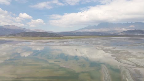 Salar-de-The-Salinas-y-Aguada-Blanca-National-Reserve-is-located-in-the-provinces-of-Caylloma-and-Arequipa-in-the-Arequipa-region,-drone-shots