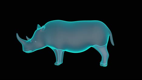 Ein-Wunderschönes-3D-Nashorn-Hologramm-Plattenspieler-Rendering
