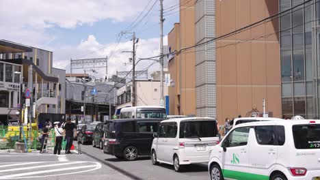 Yamato-Saidaiji-Station-in-Nara,-Day-after-Shinzo-Abe's-Death