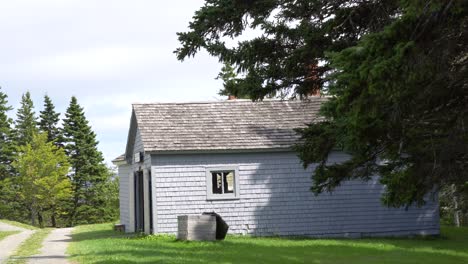 A-small-barn-in-the-countryside-surrounded-by-trees
