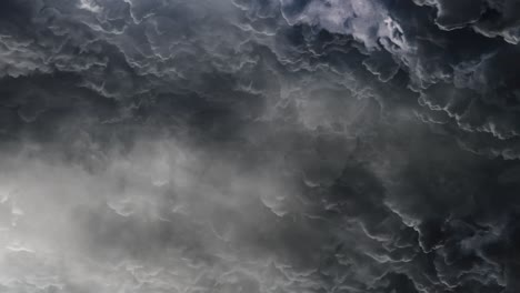 Die-Oberfläche-Dicker-Kumuluswolken-Ist-Dunkel