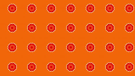 Abstract-background-animation-scrolling-right,-flower-red,-and-orange-background