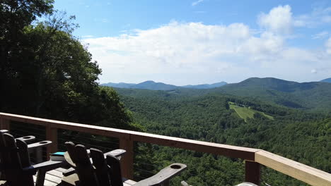 Overlooking-a-mountain-valley-in-the-Blue-Ridge-Mountains,-Vacation-Home