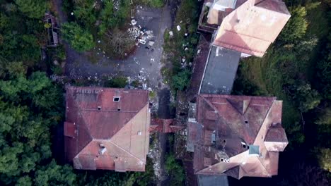 Aerial-View-Abandoned-Clinic-in-Germany-Lost-Place