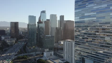 Drone-shot-of-Downtown-Los-Angeles
