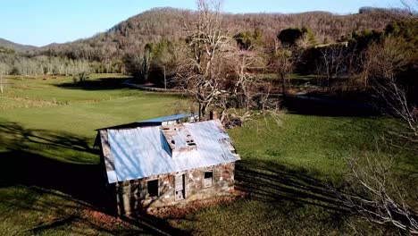 Old-Stone-House-Atop-a-Mountain-in-Watauga-County-NC,-Watauga-County-North-Carolina-near-Boone-NC