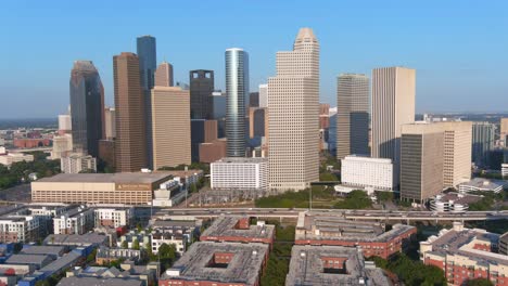 Aerial-of-downtown-Houston-and-surrounding-area