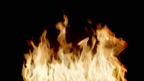 Close-up-shot-of-burning-fire-4K