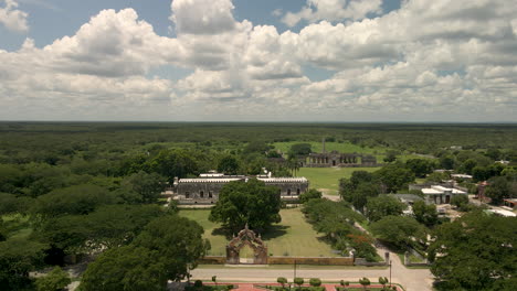 View-of-hacienda-entrance-in-Yucatan-Mexico