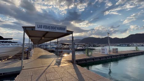 Las-Vegas-Boat-Harbor-entrance-at-sunrise