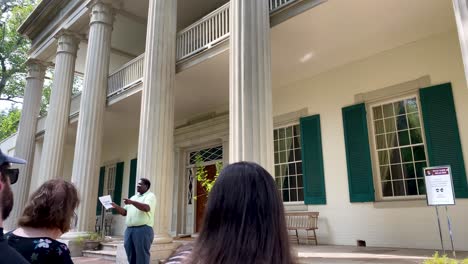 Exterior-facade-of-President-Andrew-Jackson-mansion