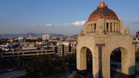 Panning-of-the-Monument-to-the-Revolution-with-a-View-of-the-Northern-Part-of-Mexico-City