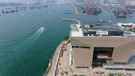 Hong-Kong-Palace-Museum-Hkpm-Gebäude,-Während-Der-Bauphase
