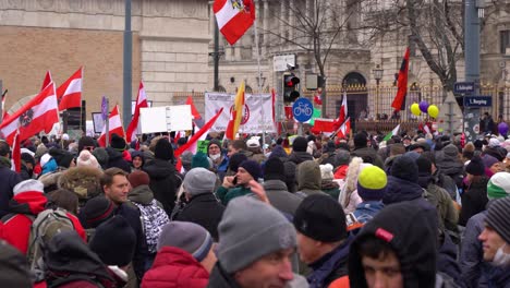 Anti-Corona-Proteste-In-Wien,-Österreich-Während-Der-Sperrung