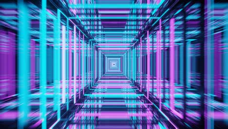 3D-Hochgeschwindigkeits-Neonlicht-Tunnel-Looping-Animation