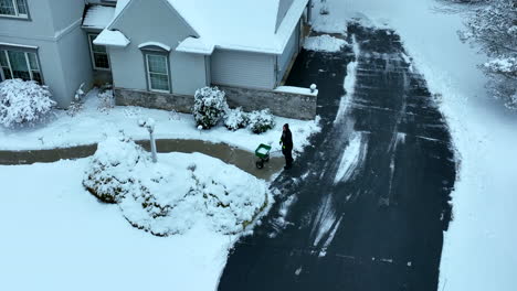Homeowner-snow-removal-at-home