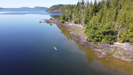 Kennedy-Lake,-Laylee-Island,-Vancouver-Island,-Canada