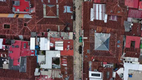 Traditional-San-Cristobal-De-Las-Casas-Aerial-Drone-Mexico-Colourful-Houses-View
