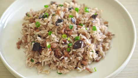 Fried-Rice-with-Chinese-Olives-and-Minced-Pork---Asian-food-style