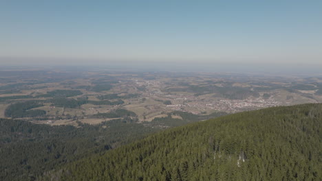 Aerial-5K-Drone-Birdseye-Mountain-View-Over-European-Alps-Countryside-In-Germany