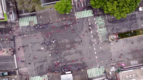 Luftaufnahme-Von-Läufern-Während-Des-Mexiko-Stadt-Marathons-2022