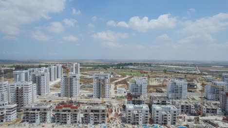 Aerial-Shot-Of-New-Neighbourhood-At-Netivot,-Israel