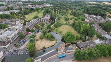 Coe-Fen-Cambridge-City-England-Drohnen-Luftaufnahme