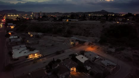 Sunlit-clouds-over-El-Paso's-West-side-residential-during-dusk