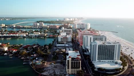 Clearwater-Florida,-Clearwater-Beach-Aerial