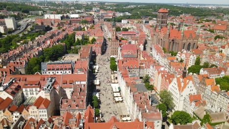Centro-Histórico-De-La-Edad-Media-Vivienda-De-Gdansk-Oldtown-Polonia