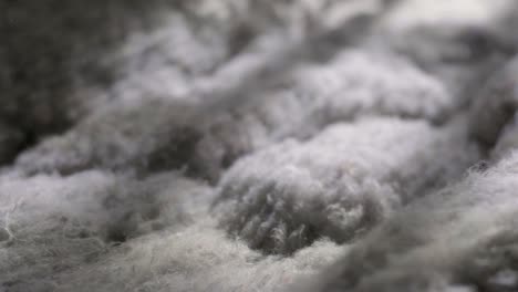 Macro-Shot-Of-Recycled-Textile-Production,-Sustainable-Synthetic-Materials-Used-In-Industries