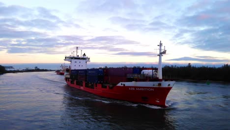 A2B-Ambition-Cargo-Ship-Travelling-Along-Oude-Maas-Near-Zwijndrecht