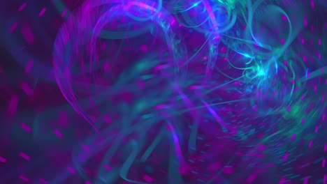 Farbenfrohe-Trippige-Psychedelische-Bewegungsunschärfe---Violette-Ekstase---Nahtlos-Schleifendes-Kosmisches-Kaleidoskop,-Spiritueller-Techno-Trance-Hintergrund