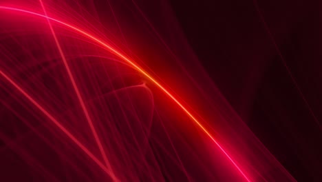 Neon-Plasma-Energiewellen-Schleife---Radioaktive-Rote-Wirbel---Vereinfachte,-Futuristische-Minimalismus-Zusammenfassung,-Nahtlose-Schleifenvideoanimation