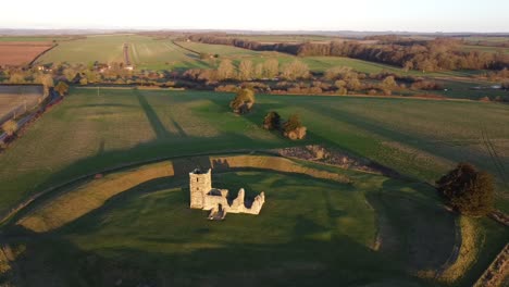 Knowlton-Church-ruins-drone-90-degree-rotation