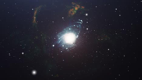 Galaxia-Con-Fondo-De-Nube-De-Nebulosa-En-El-Espacio-Oscuro