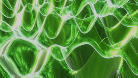 Grün-Fließende-Wellen-Abstrakter-Bewegungshintergrund