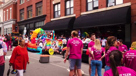 People-getting-ready-for-annual-Gay-Pride-Parade-to-start-in-Portland,-Maine