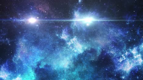 Movimiento-De-Nebulosas-Y-Una-Estrella-Brillante-Que-Atraviesa-El-Gran-Universo