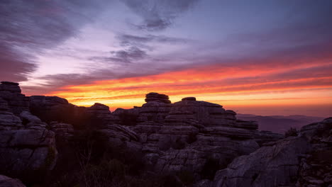 Sunrise-with-clouds-at-sandwich-rocks-in-Spain