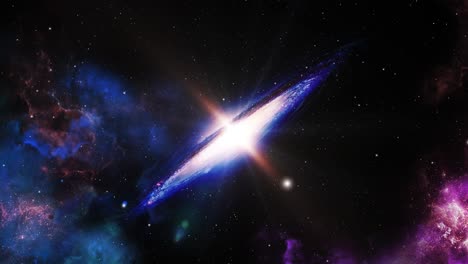 Pov-Eine-Galaxie,-Die-Sich-Im-Universum-Bewegt