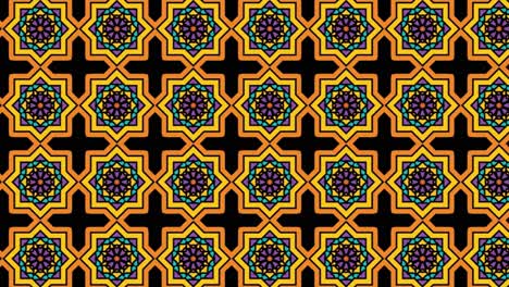 The-beautiful-geometric-floral-pattern-with-black-crosses