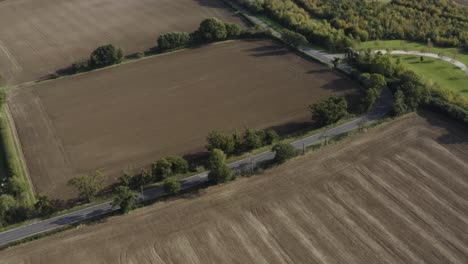 Ploughed-fields-in-the-countryside-with-a-warm-summery-feeling