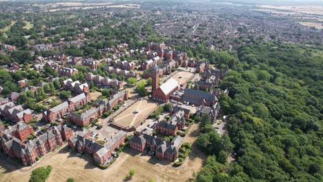 Repton-Park-Woodford-Green-East-London-UK-panning-drone-aerial-view
