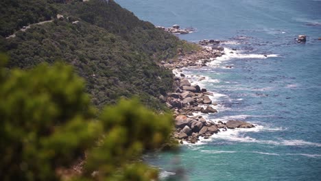 Rocky-Coastline-With-Vegetation-At-Cape-Point