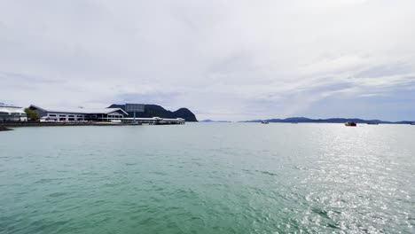 A-static-shot-of-the-breath-taking-view-by-beach-in-Langkawi