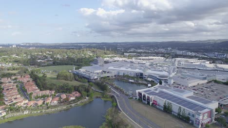 Robina-Town-Centre-With-Nearby-Residential-Community-In-Queensland,-Australia