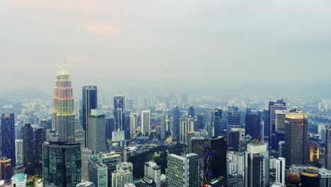 Eine-Skyline-Aufnahme-Der-Herrlichen-Stadt-Kuala-Lumpur,-Malaysia