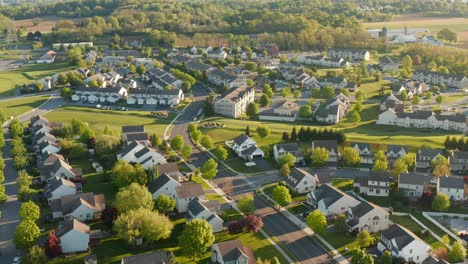Suburban-town-on-outskirts-of-America-city
